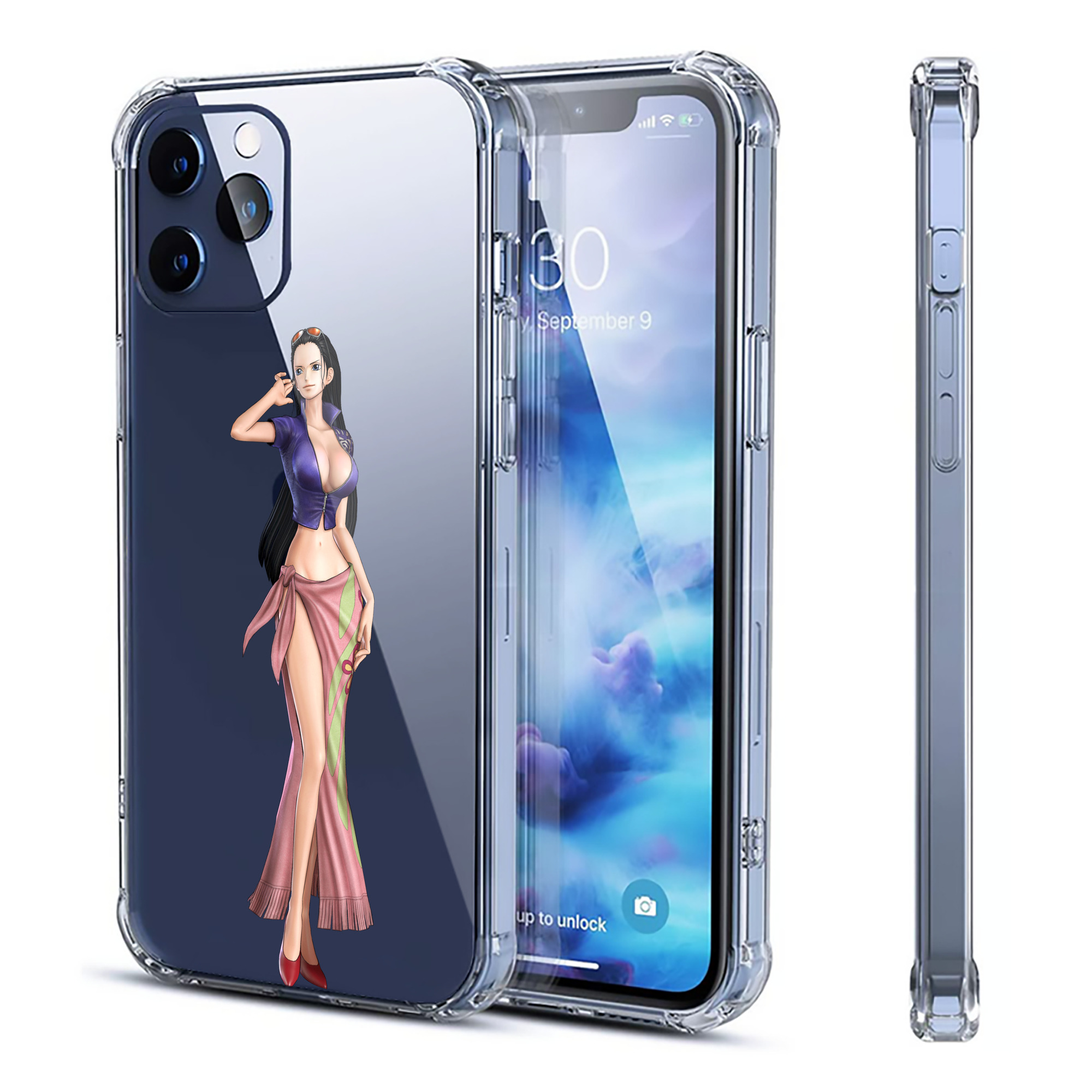 （画像用） ワンピース ニコ・ロビン ONE PIECE Nico Robin 【iPhone 12シリーズ対応】透明スマホケース（クリアソフトケース）